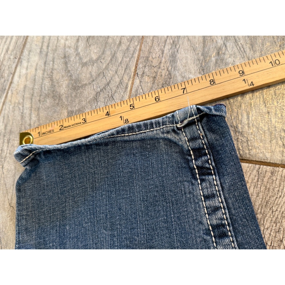 Vigoss Chelsea Capri Jeans 16 x 21 Embellished Distressed Denim 16x21 Jean Crop - Picture 11 of 12